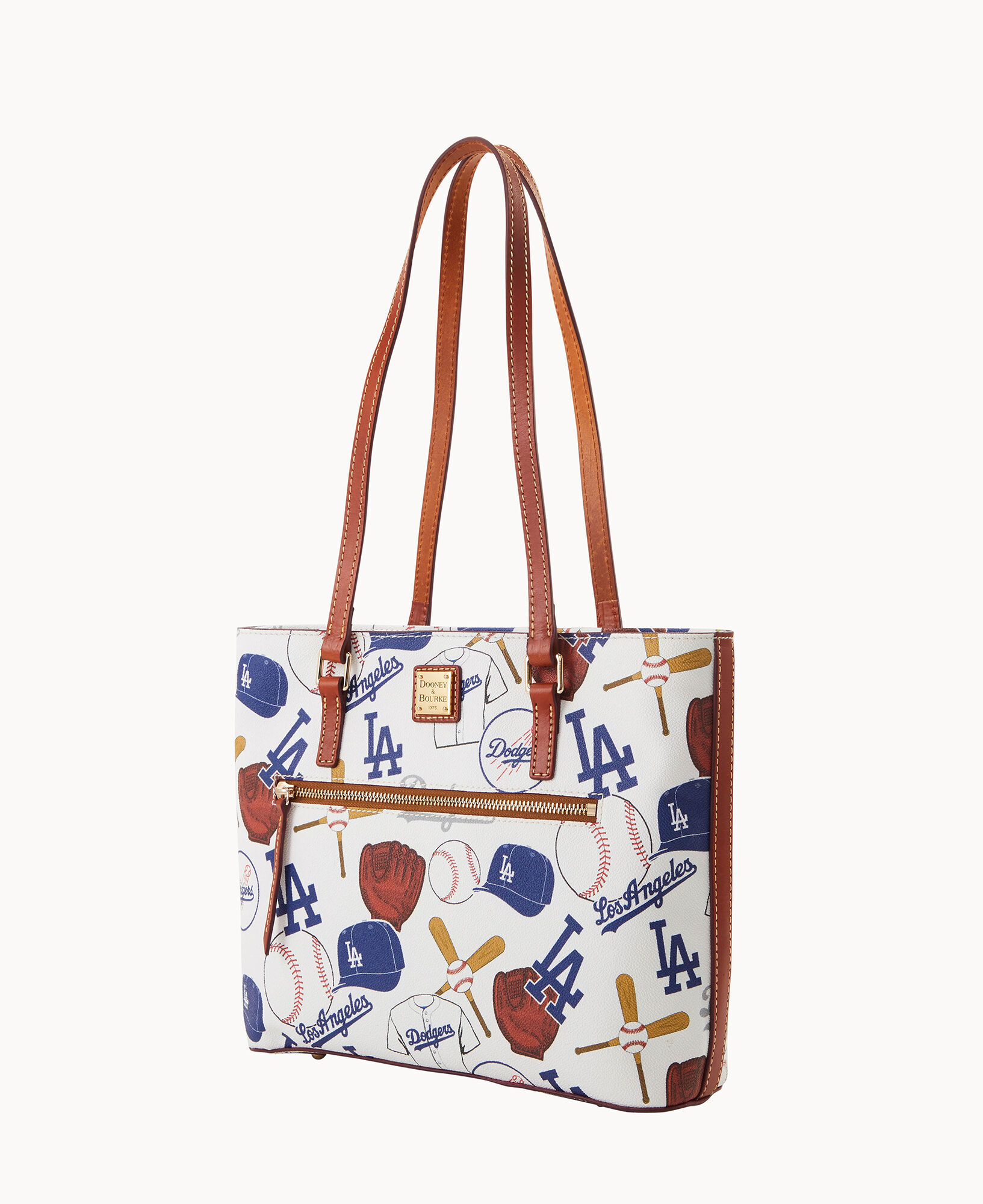 Los Angeles Dodgers Dooney & Bourke Signature Large Zip Tote Bag