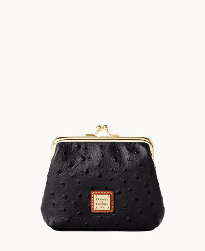 Ostrich Large Frame Purse