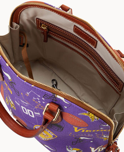 NFL Vikings Zip Zip Satchel