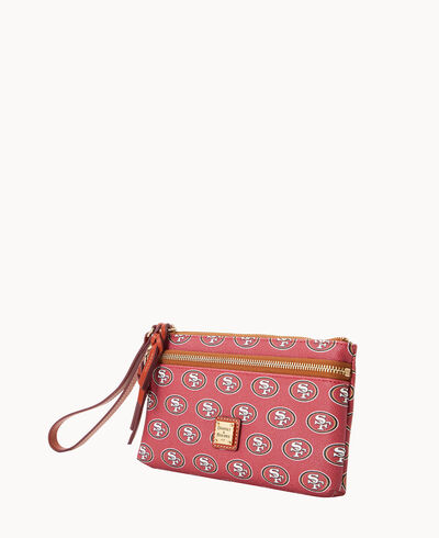 NFL 49ERS Double Zip Wristlet