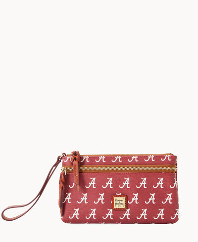 Collegiate University of Alabama Double Zip Wristlet