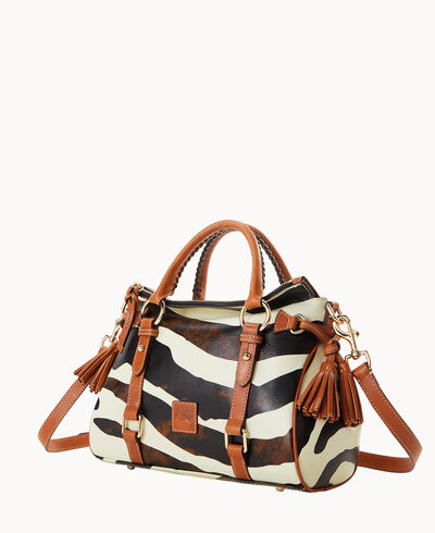 Zebra Leather Satchel