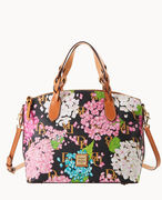 Hydrangea Monogram Celeste Satchel