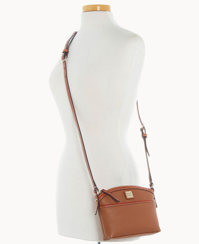Pebble Grain Domed Crossbody