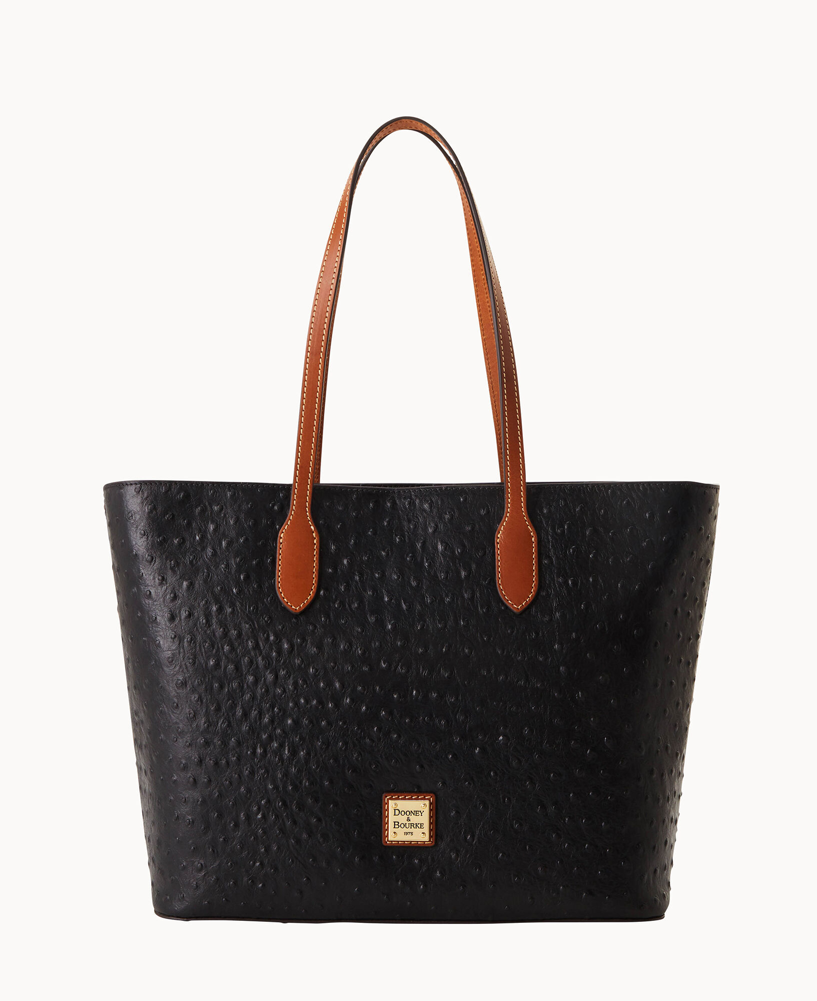 Dooney and bourke black ostrich purse outlet