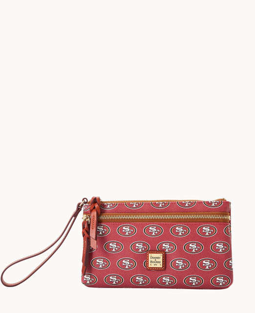 NFL 49ERS Double Zip Wristlet