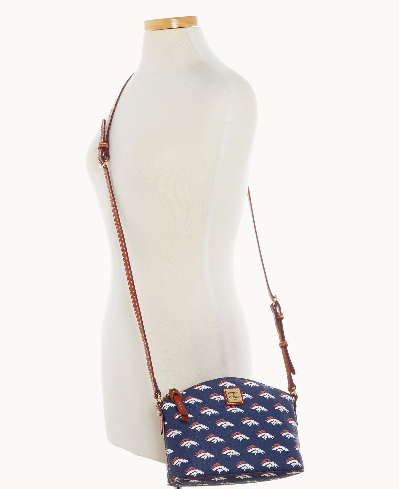 Dooney Bourke NFL Broncos Suki Crossbody Med Wristlet