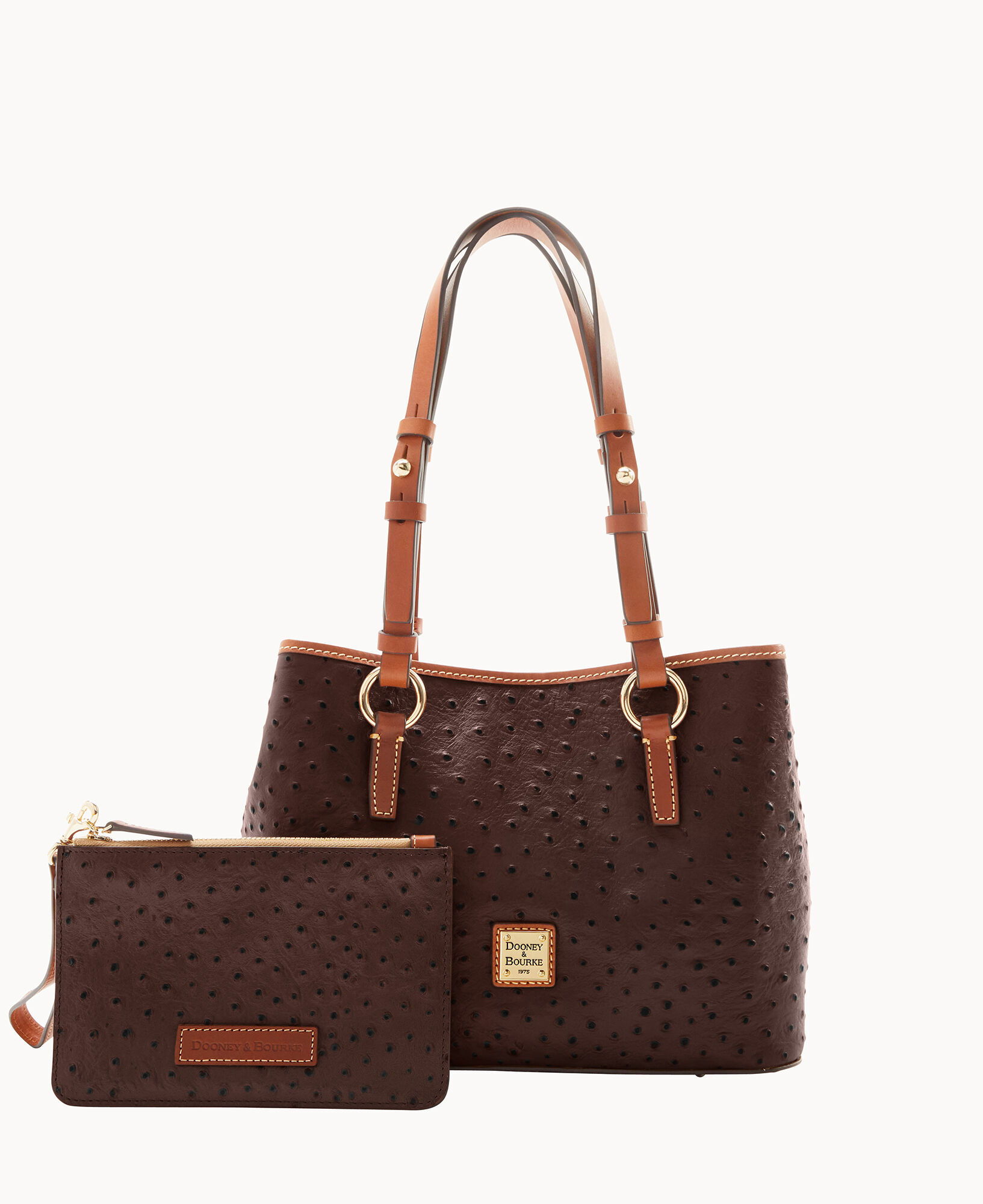 Dooney & bourke ostrich purse top