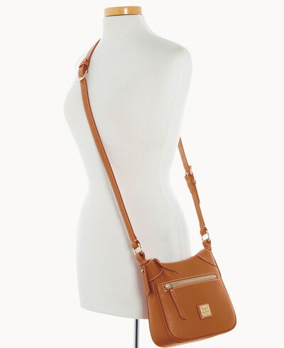 Lucca Leather Front Zip Crossbody