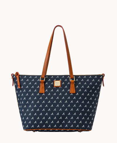 MLB Braves Zip Top Shopper