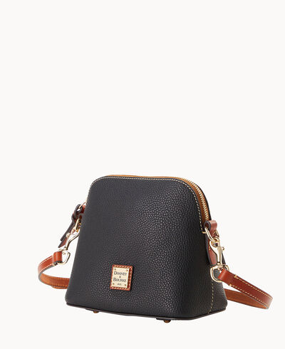 Pebble Grain Domed Crossbody