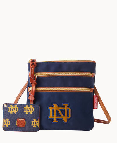 Collegiate Notre Dame N S Triple Zip w ID Holder