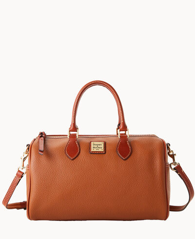 Pebble Grain Side Pocket Satchel