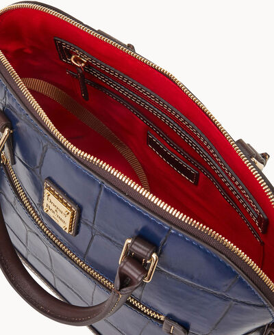 Denison Domed Zip Satchel