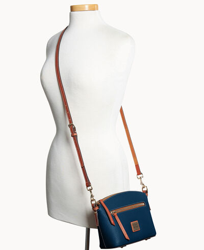 Pebble Grain Domed Crossbody