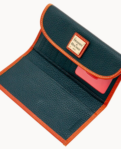 Pebble Grain Continental Clutch