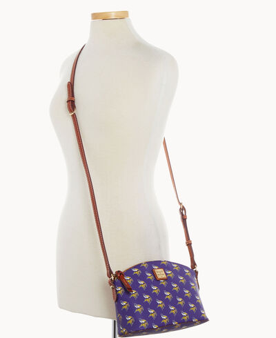 NFL Vikings Suki Crossbody Med Wristlet