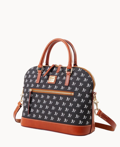 MLB Athletics Domed Zip Satchel