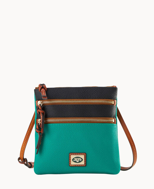 NFL Jets Triple Zip Crossbody