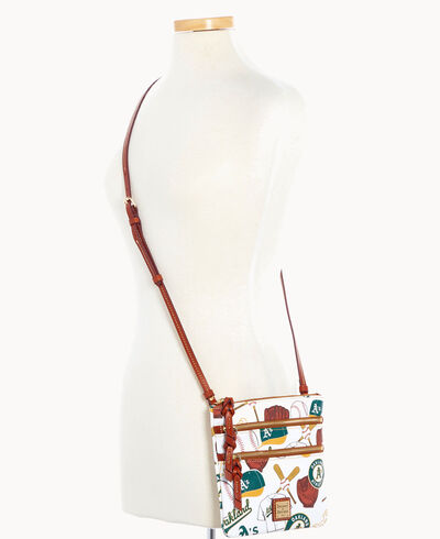 MLB Athletics N S Triple Zip Crossbody