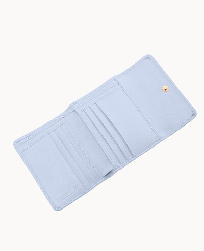 Saffiano Small Flap Credit Card Wallet