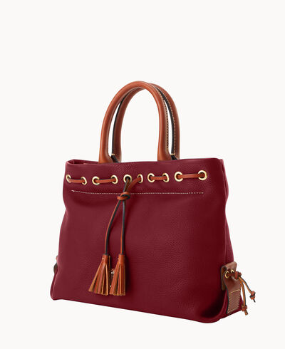Pebble Grain Tassel Tote