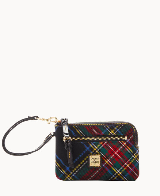 Tartan Zip Around Wristlet