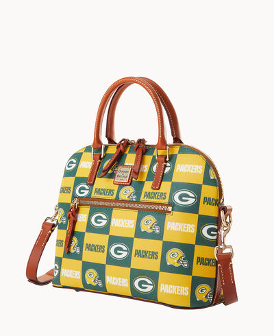 NFL Packers Domed Zip Satchel