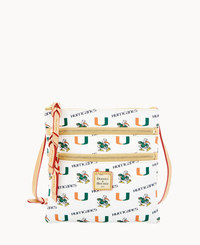 Collegiate University of Miami Triple Zip Crossbody