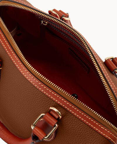 Pebble Grain Barrel Satchel