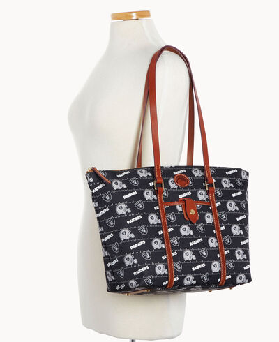 NFL Raiders Large Zip Tote