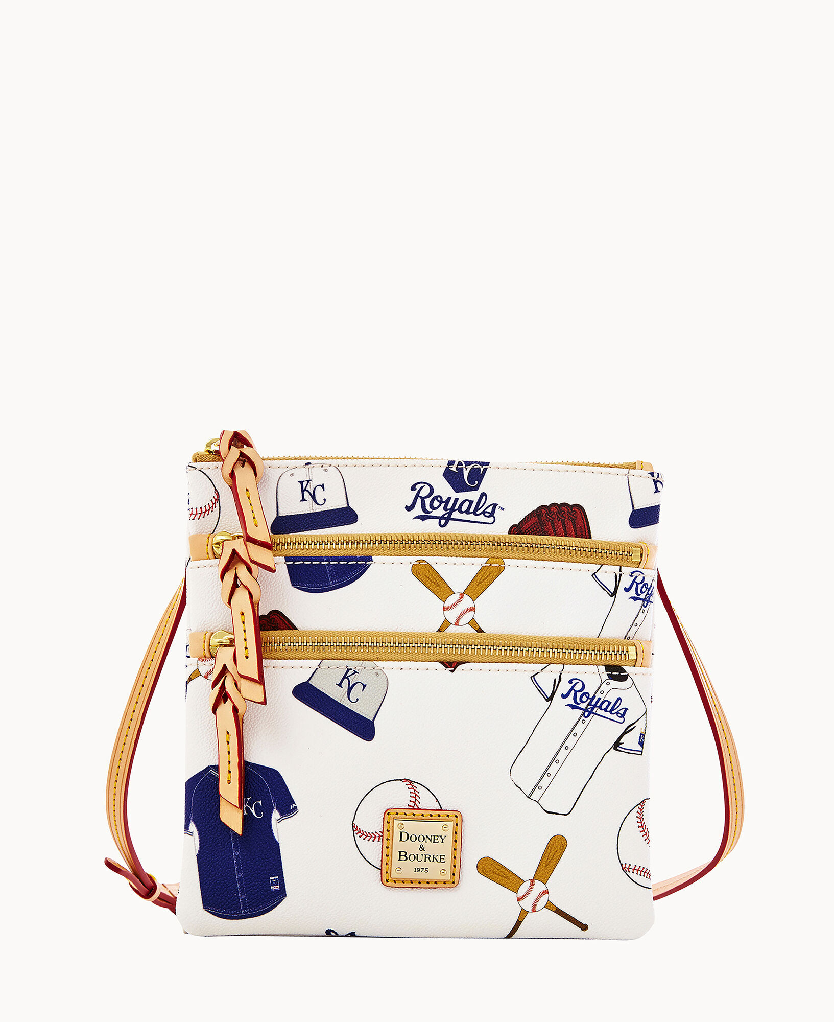 MLB Royals Triple Zip Crossbody