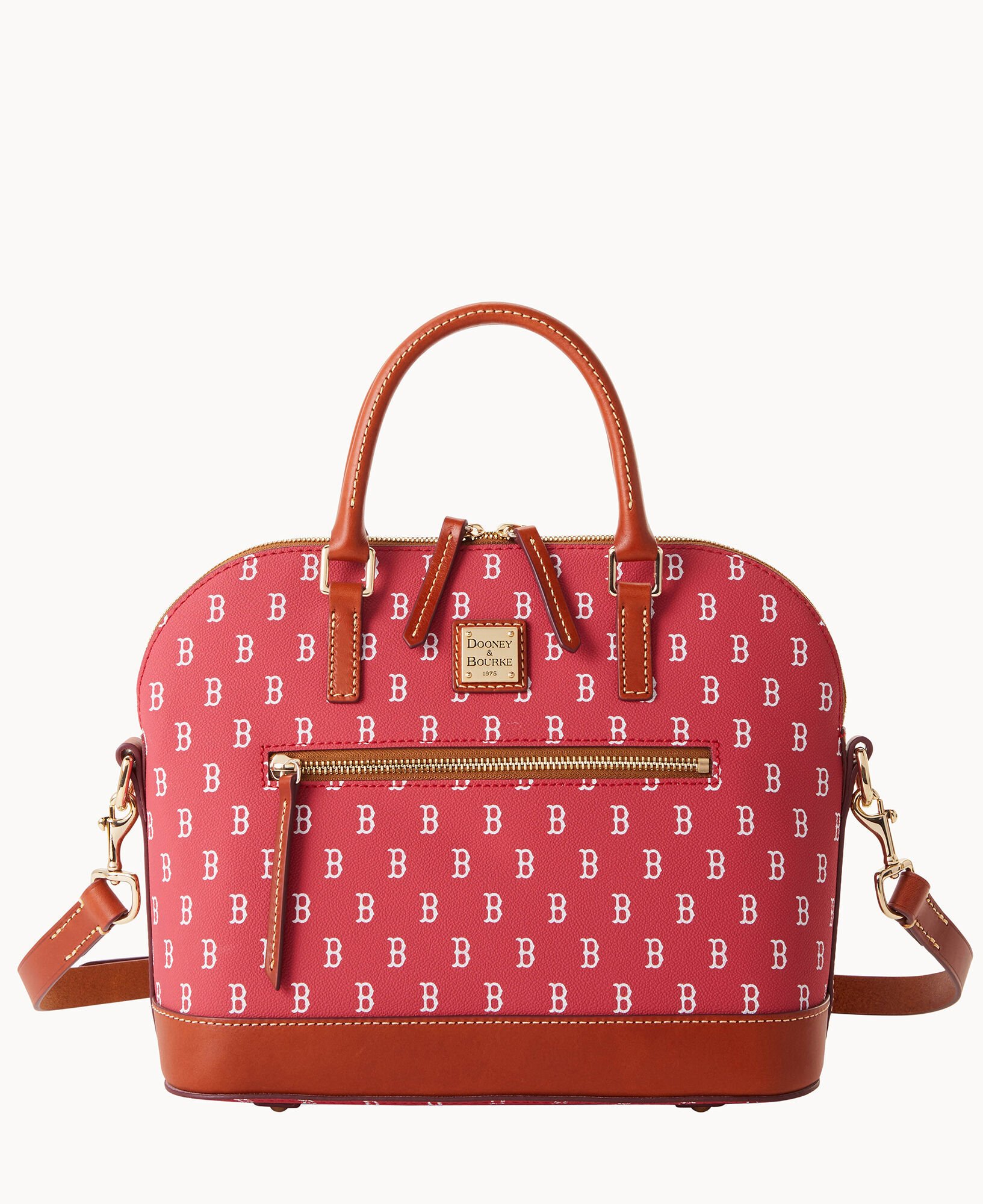 Dooney Bourke MLB Red Sox Domed Zip Satchel