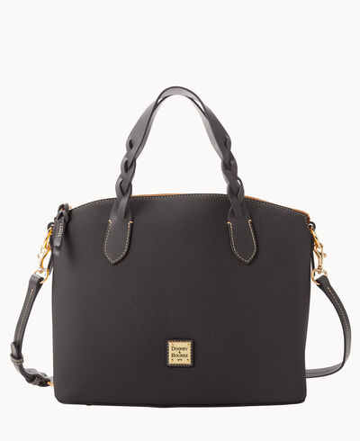 Pebble Grain Celeste Satchel