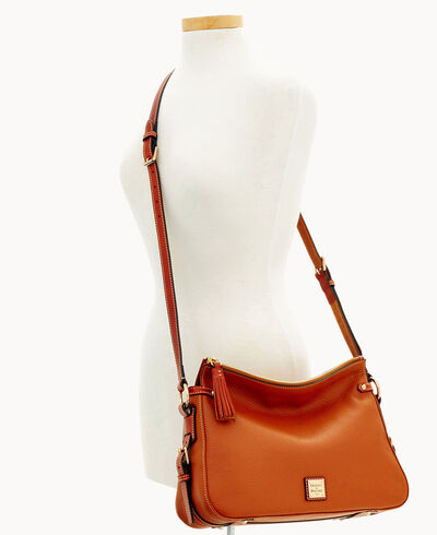 Pebble Grain Scarlett Crossbody Sac