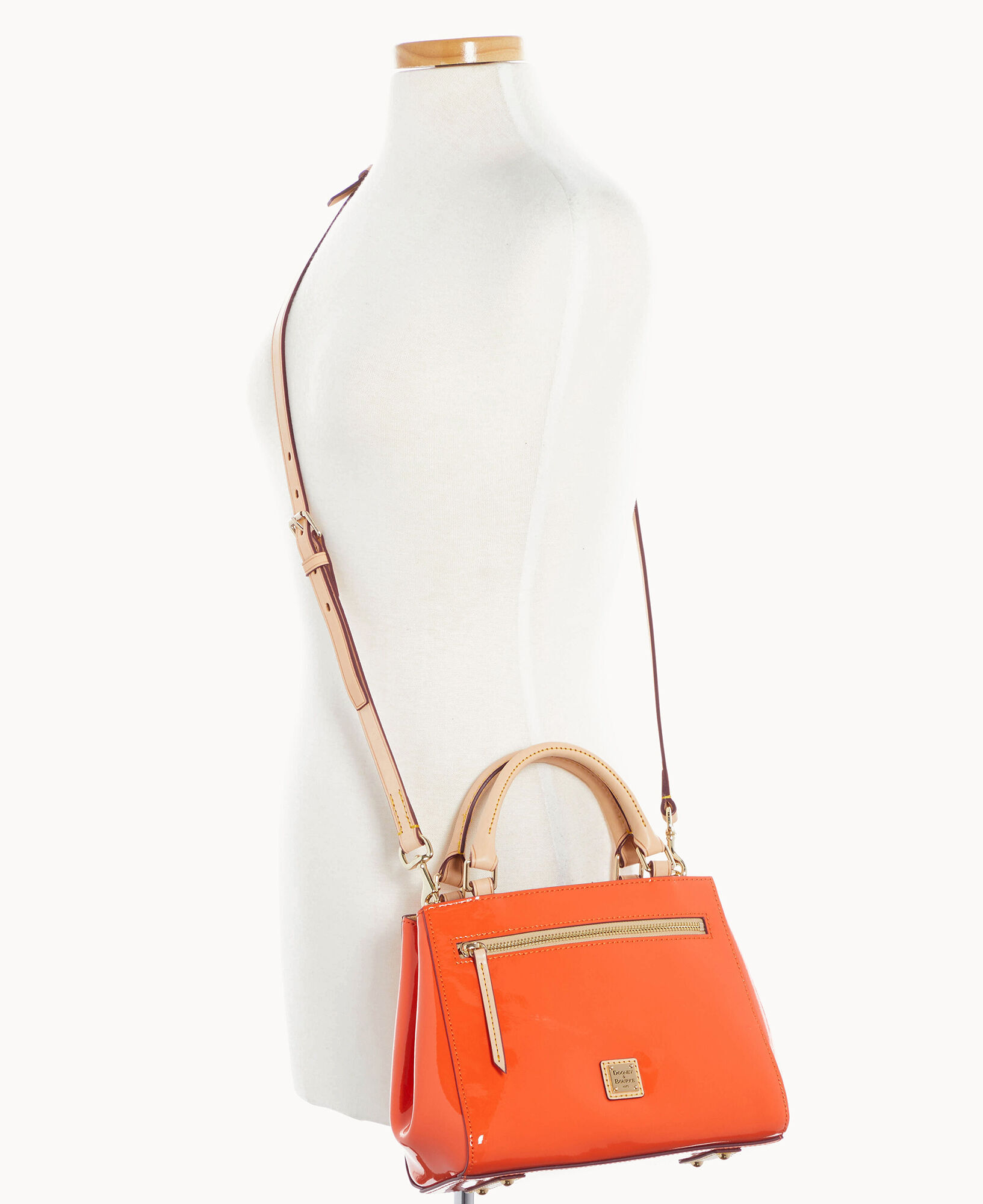 Dooney Bourke Patent Small Zip Satchel