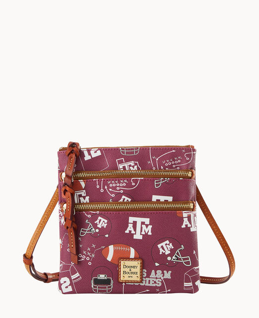 Collegiate Texas A& University North South Triple Zip Crossbody