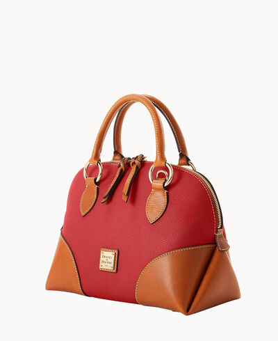 Pebble with Florentine Trim Domed Satchel