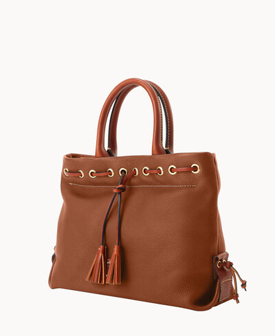 Pebble Grain Tassel Tote