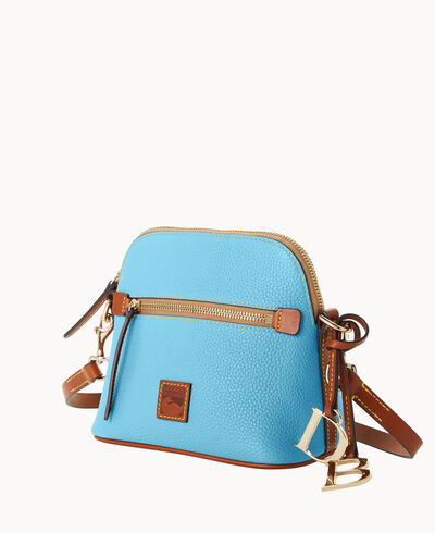 Pebble Grain Domed Crossbody