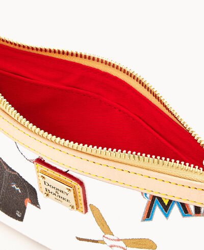 MLB Marlins Large Slim Wristlet