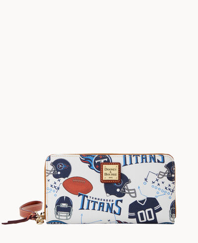 NFL Titans Large Zip Around Wristlet