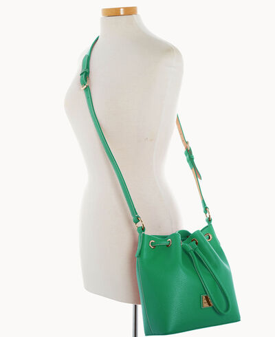 Lucca Leather Crossbody Drawstring