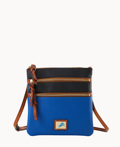 NFL Lions Triple Zip Crossbody