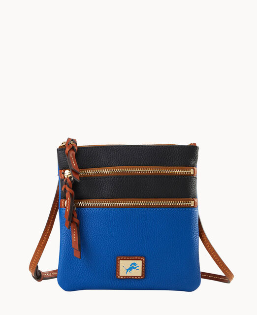 NFL Lions Triple Zip Crossbody