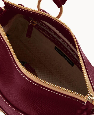 Lucca Leather Satchel With Pocket