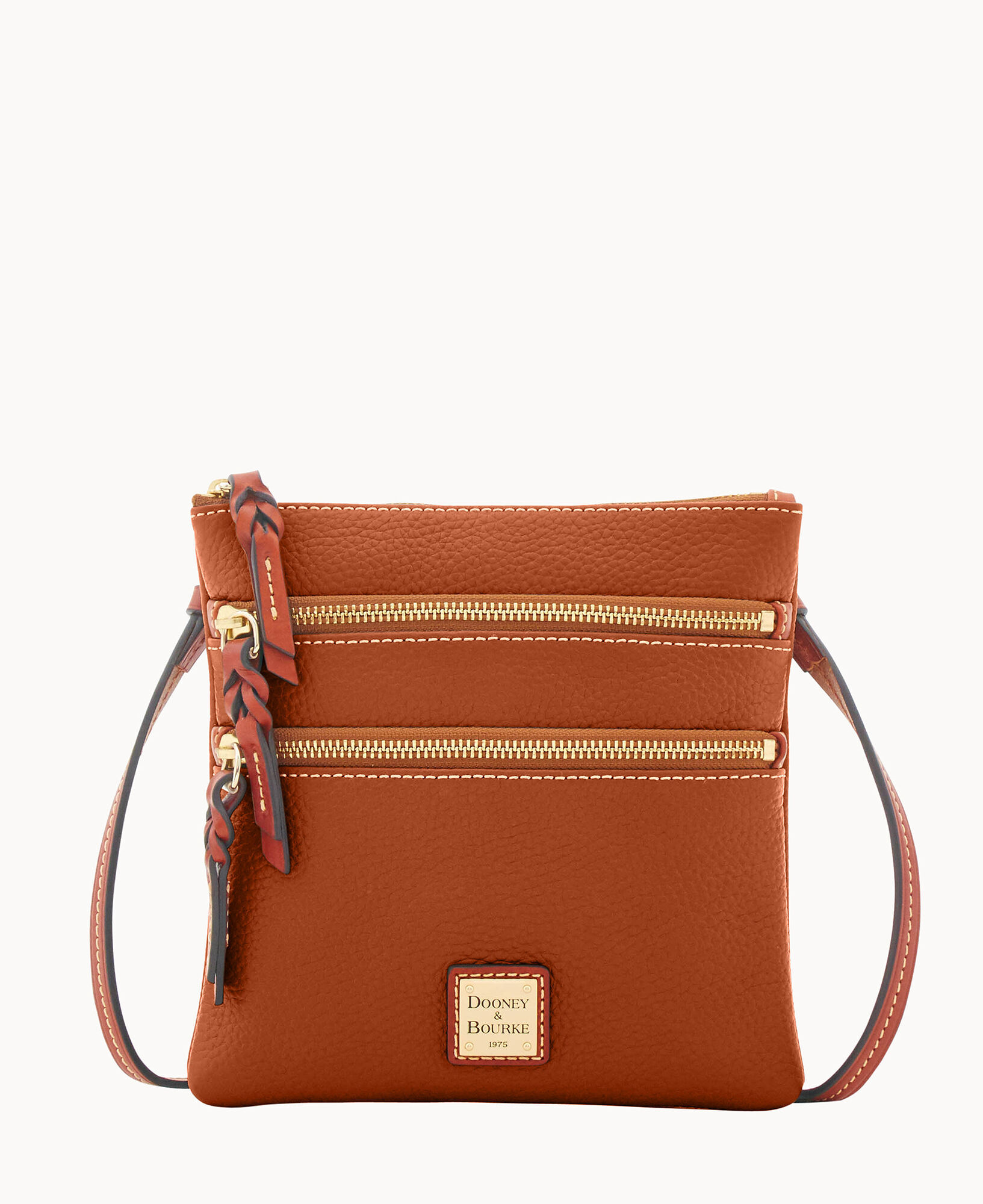 Dooney Bourke Pebble Grain Triple Zip