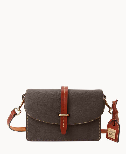 Pebble Grain Small Flap Crossbody