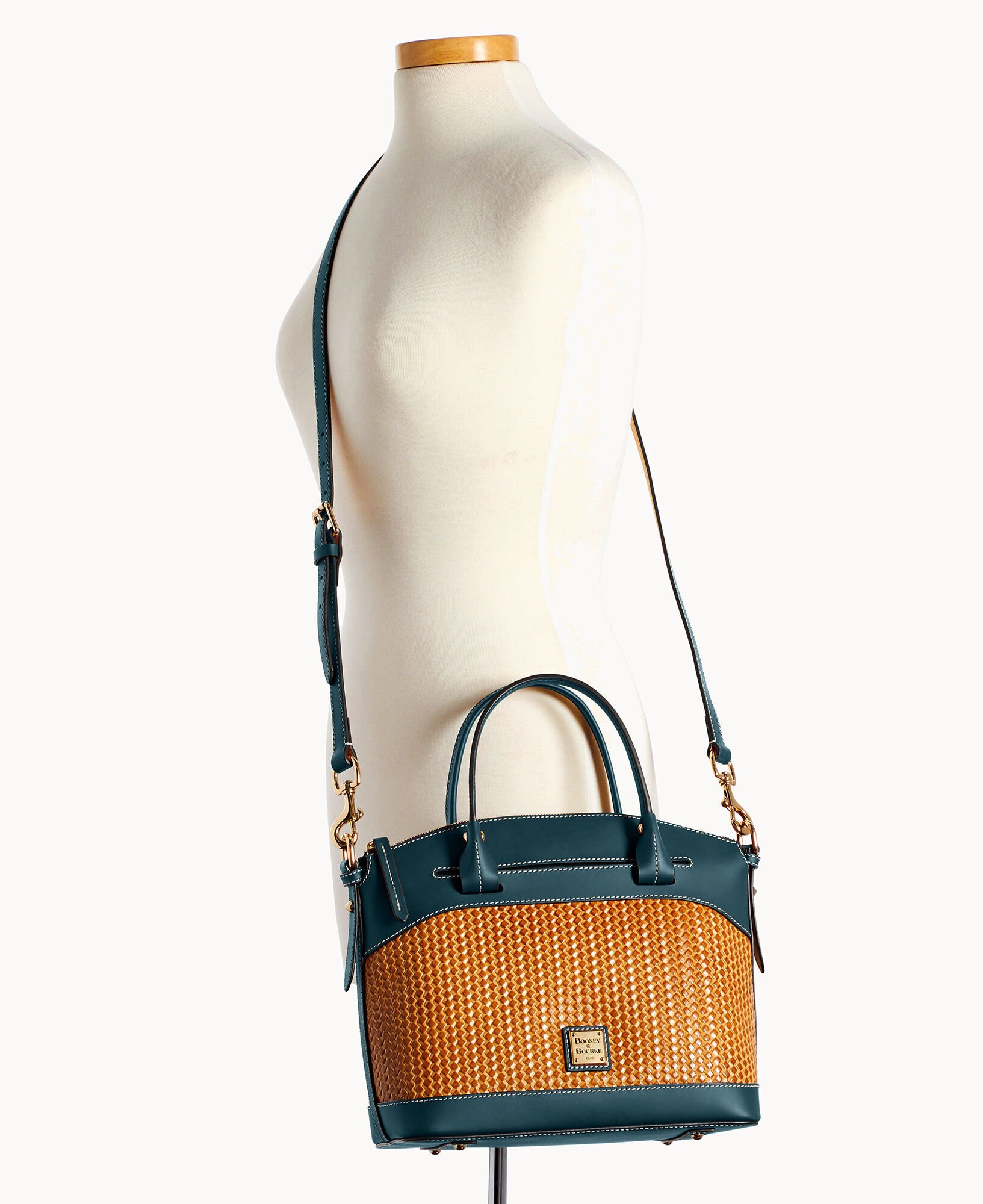 Beacon woven domed store crossbody