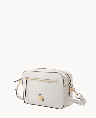 Saffiano Camera Zip Crossbody